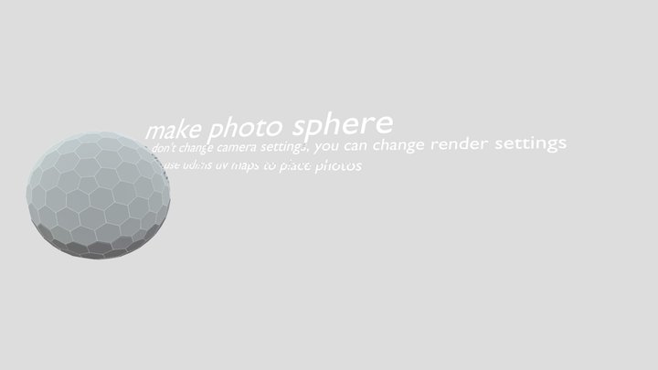 360* photo sphere 3D Model