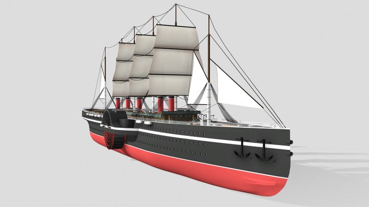 SS. Great Eastern (Transport Fever 2 mod) 3D Model
