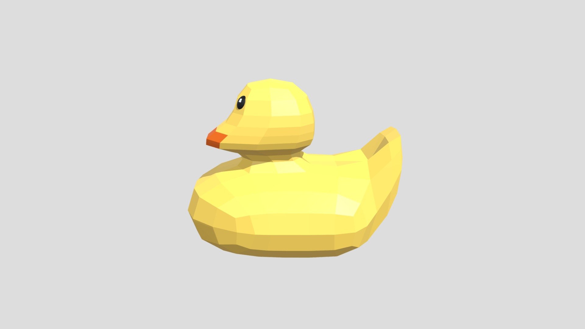 Low Poly Rubber Duck 3D model by Khanecz [7905bbd] Sketchfab