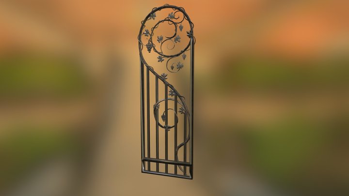 Iron Vine Gate 3D Model