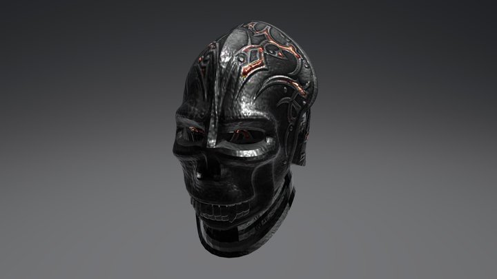 Warlord Mask (Dark) 3D Model