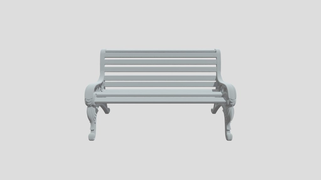 Ornate Victorian Park Bench
