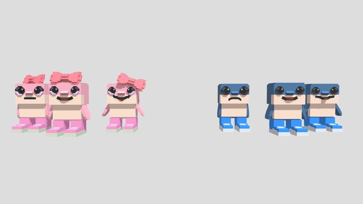 Las and LosTralaleritos/steal a brainrot 3D Model