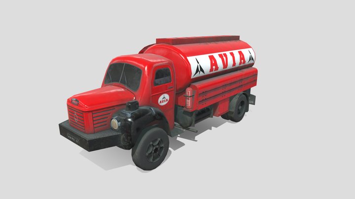 Berliet Citerne 3D Model