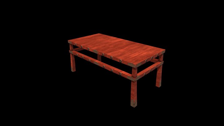 Japanese Period Edo Props - Table 3D Model