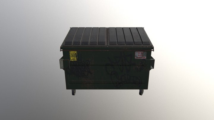 Dumpster (game  asset) 3D Model