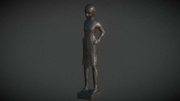 Bronze Girl 3D Model