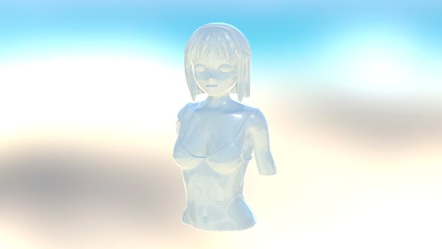 Anime figure girl,Yukiho Hagiwara. 3D Model