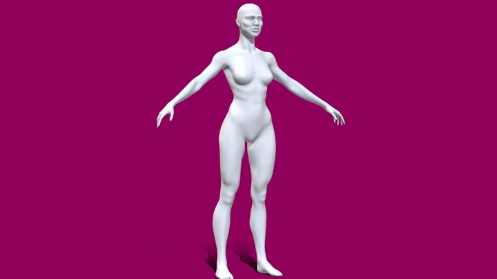 African Female Base Mesh High Poly Sculpt Free – Modèle 3D gratuit STL