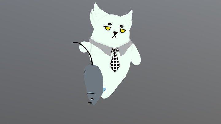 Ghost Cat 3D Model