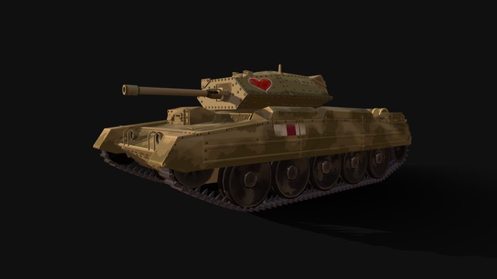 Crusader Tank 3D Model