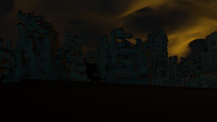 Post-Apocalyptic Ruins of Black Earth (WIP) 3D Model