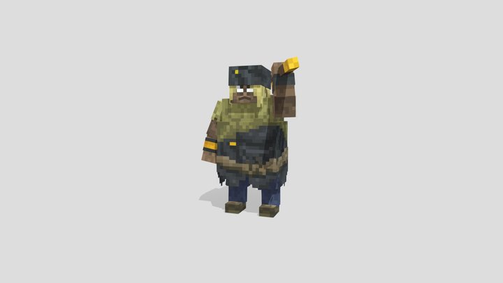Boulanger sombre 3D Model