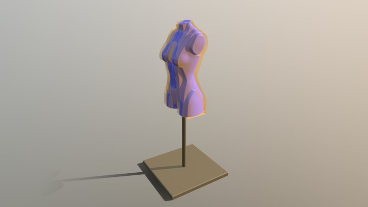 Female Dress Form 3D Model