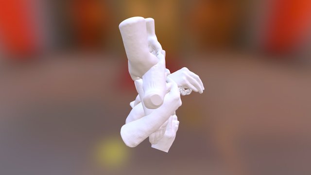 Angry Face 3D Model