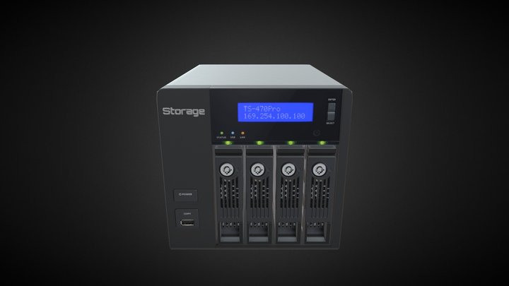 Netwok Area Storage 3D Model