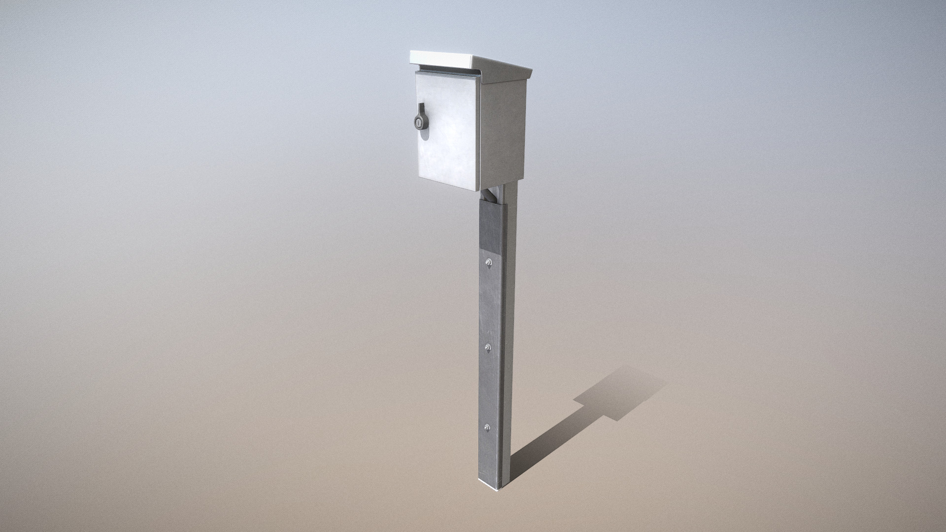 3D model Electricity Display Control Element 1 Low-Poly - This is a 3D model of the Electricity Display Control Element 1 Low-Poly. The 3D model is about a light on a pole.