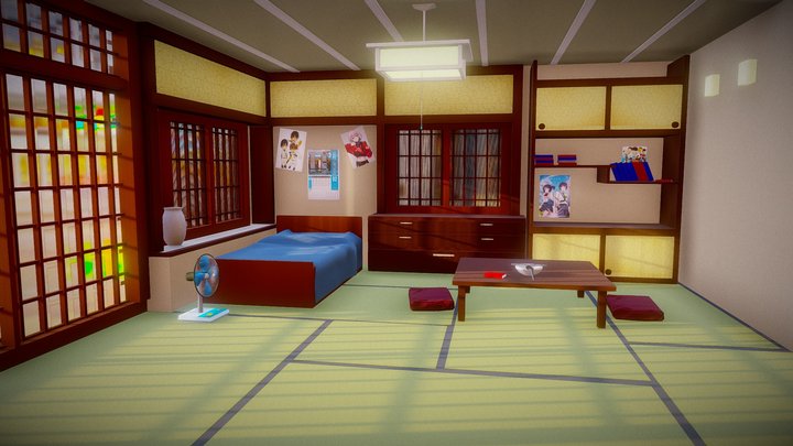 Japanese style room 3D Model