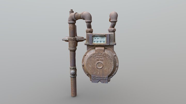Gas Meter 3D Model