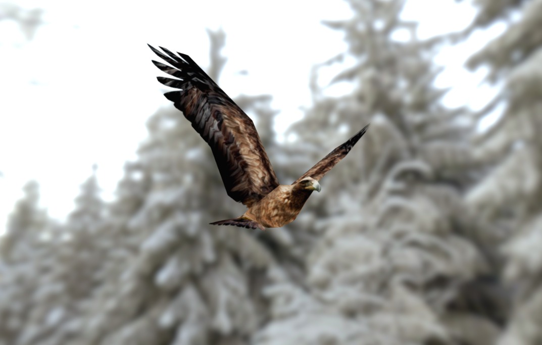 Golden Eagle (Low poly - RTS game) - 3D model by joscanper [791420d ...