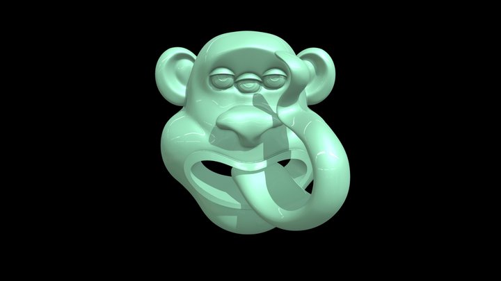 Monkie - Design for resin 3D printing. 3D Model