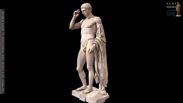3D rendering of Hermes (Marcellus)