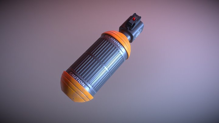 Sci-fi Smoke grenade 3D Model