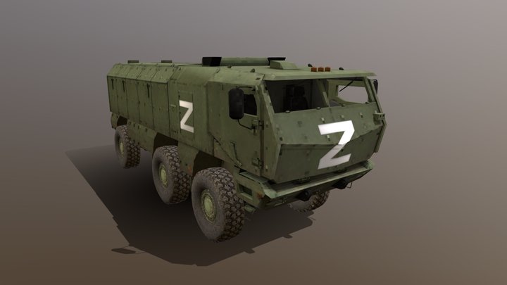 Russian KamAZ-63968 Typhoon – Gratis 3D-model STL