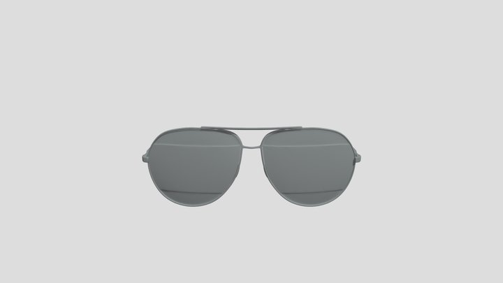 Aviator Sunglasses Dior Split 3D Model