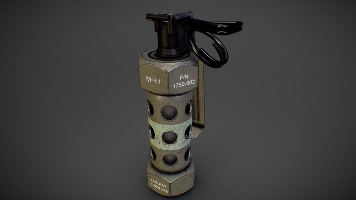 M84 Stun grenade / Flashbang 3D Model