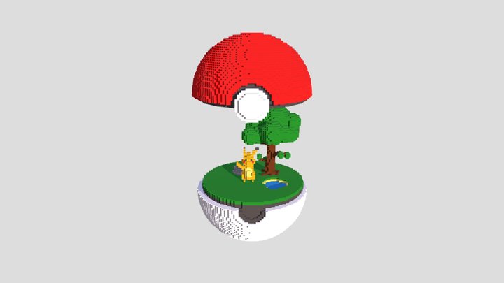 Pokeball 3D Model