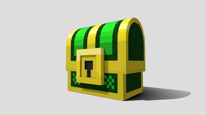 Treasure Chest 3D Model