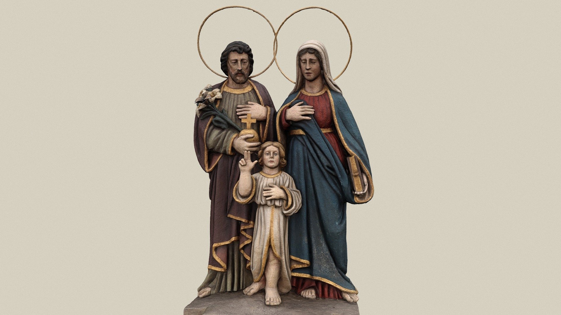 Heilige Familie — Sketchfab embed 3D viewer