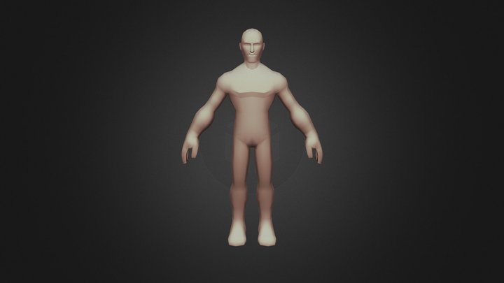 Male Basemesh LowPoly 3D Model