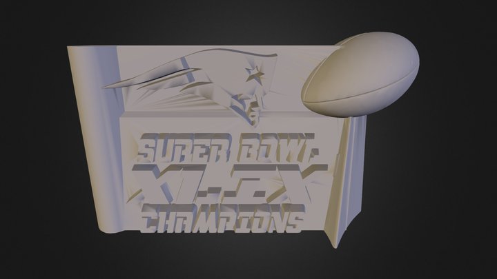 Patriots Super Bowl XLIV 3D Model