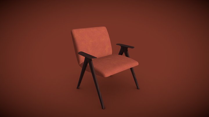 Armchair Libera 3D model 3D Model