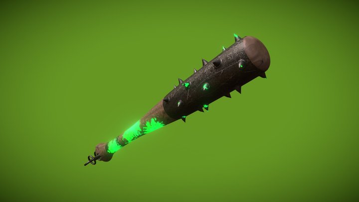 Radioactive Bat 3D Model