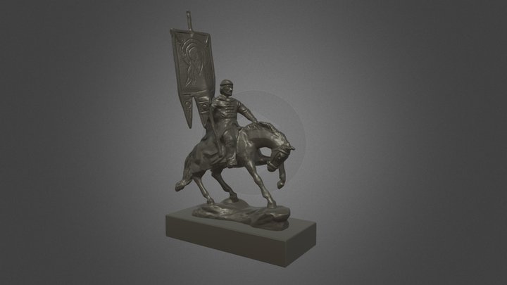 Памятник князю Григорию Засекину 3D Model