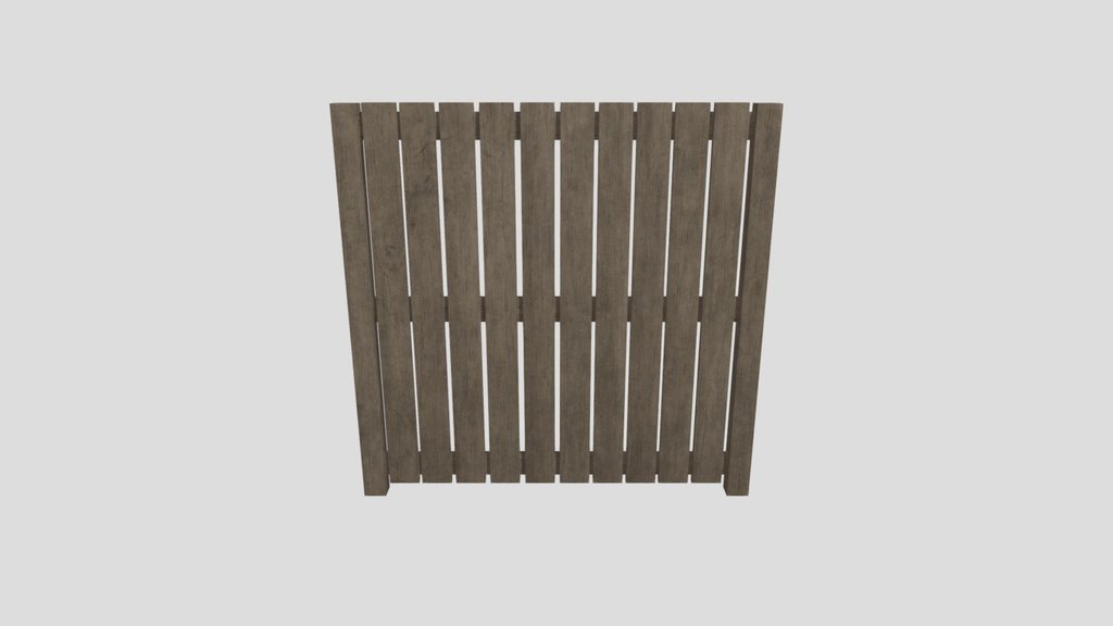 Wooden Slat Fence