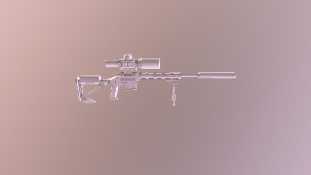 Sniper Rifle - 3D model by Shaper (@scrappy_98) [791db3f] - Sketchfab