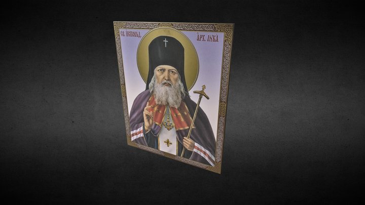 Luke of Simferopol icon 3D Model