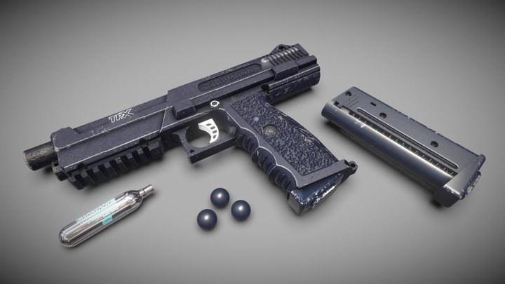 Tpx Paintball gun 3D Model