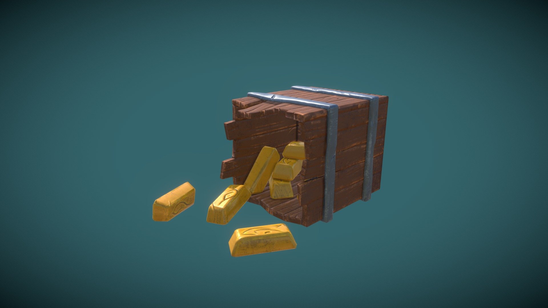 Old wooden box - 3D model by lllyriik [792102e] - Sketchfab