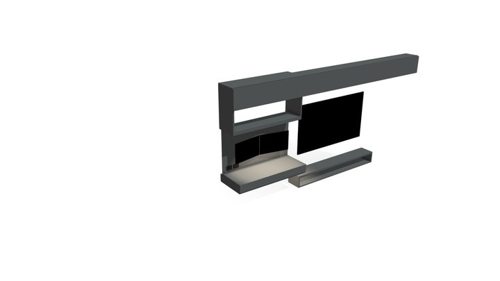 Mueble Sala v2 3D Model