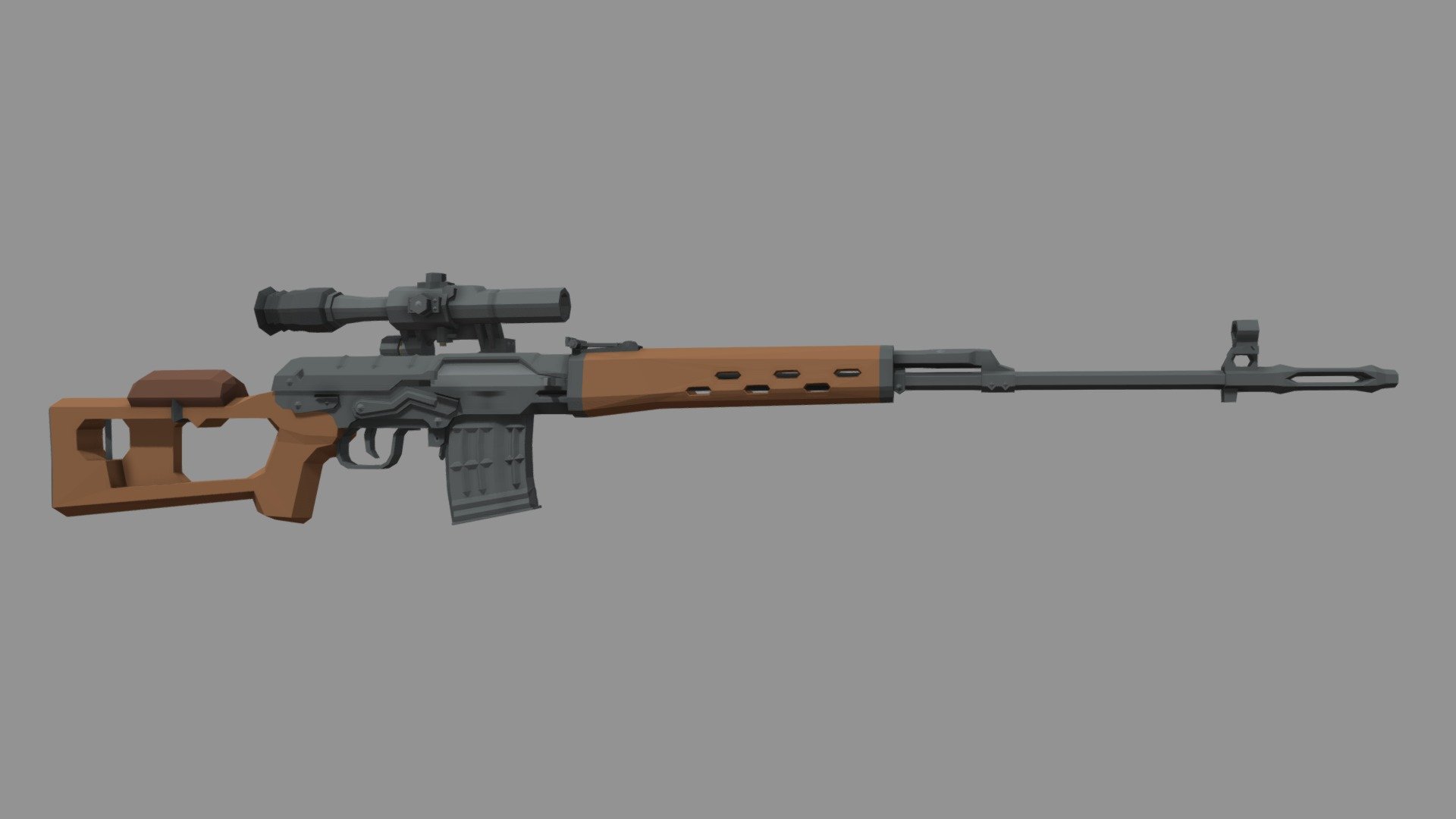 Low-poly Dragunov SVD - Download Free 3D model by veightyfive [79216d5 ...