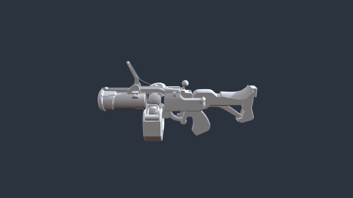 Junkrat Gun 3D Model