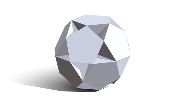 small dodecahemidodecahedron 3D Model