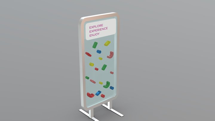 Donation Stand 3D Model