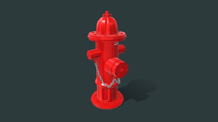Fire Hydrant Straight Out The Factory 3D Model