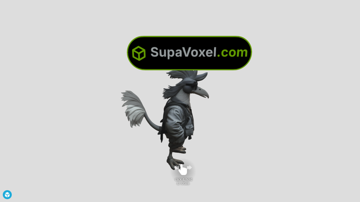 Wasteland Rooster Warrior - Meshi vs SupaVoxel